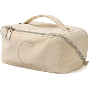 Women MF-Beige-C Large Capacity Cosmetic Travel Makeup Waterproof Portable Bag